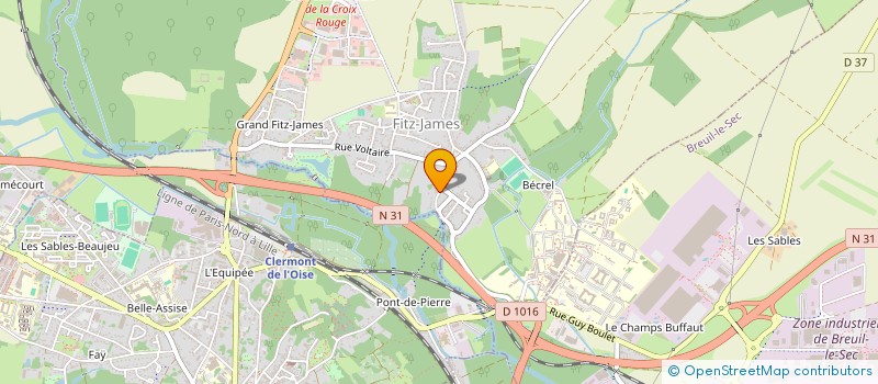 localisation de l'entreprise MONSIEUR FABRICE VANCAUWELAERD  FITZ-JAMES