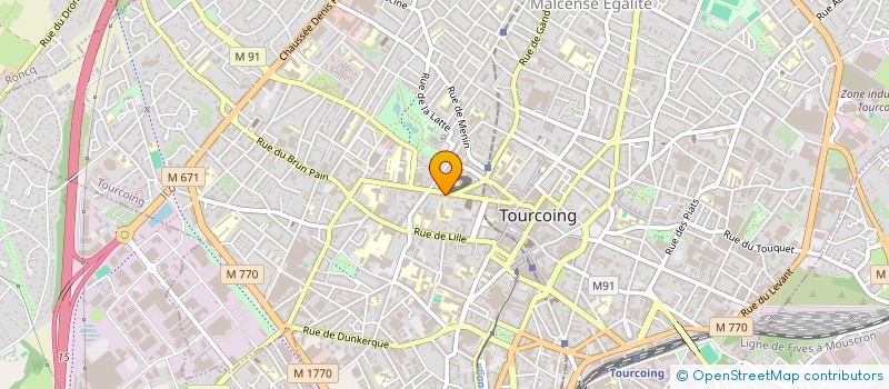 localisation de l'entreprise MONSIEUR FABRICE VANCAUWENBERGHE  TOURCOING