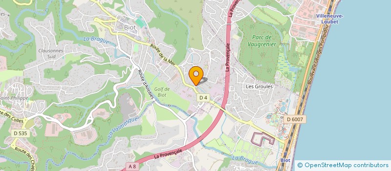 localisation de l'entreprise MONSIEUR FABRICE VANDROMME  BIOT