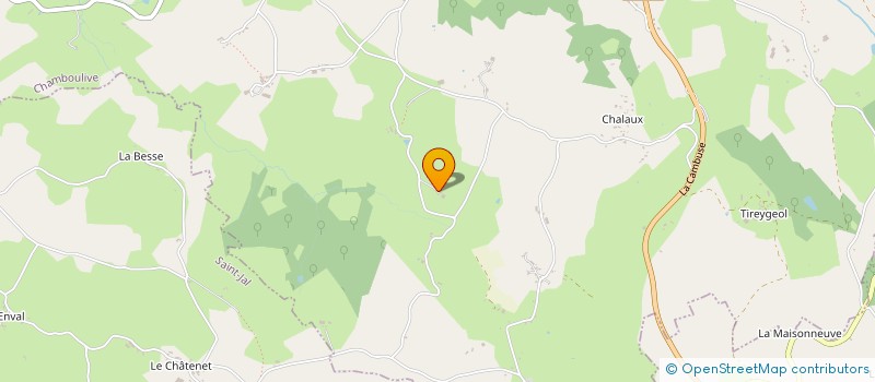 localisation de l'entreprise MONSIEUR FABRICE VANHOUTTE  CHAMBOULIVE