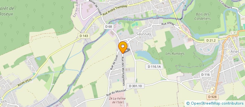 localisation de l'entreprise MONSIEUR FABRICE VANHOVE à SAUSSAY