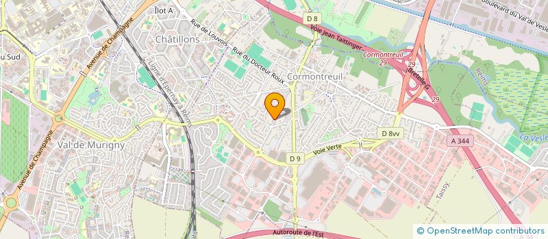 localisation de l'entreprise MONSIEUR FABRICE VAROQUEAUX  CORMONTREUIL