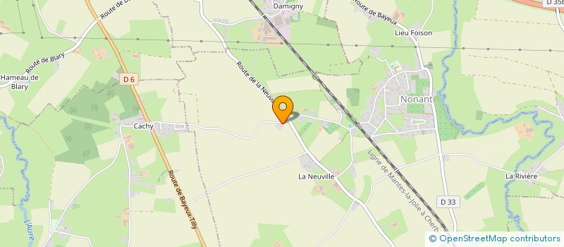 localisation de l'entreprise MONSIEUR FABRICE VAUBAILLON  NONANT