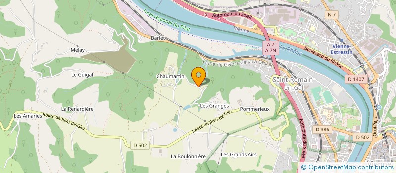 localisation de l'entreprise MONSIEUR FABRICE VENESSY à SAINT-ROMAIN-EN-GAL