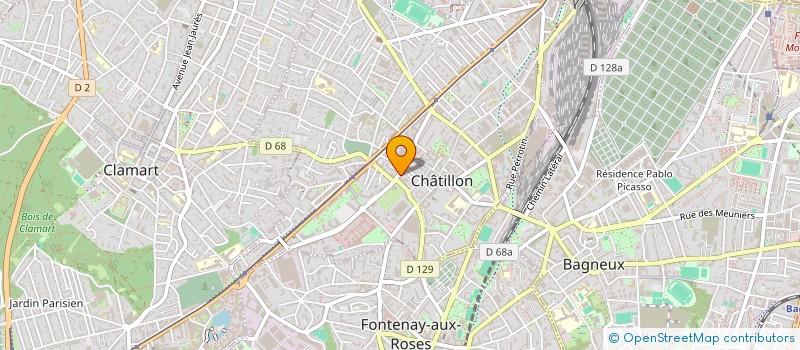 localisation de l'entreprise MONSIEUR FABRICE VENTURINI  CHATILLON