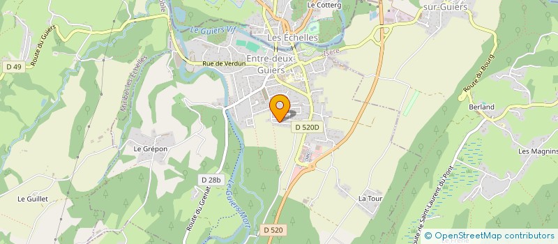 localisation de l'entreprise MONSIEUR FABRICE VERSCHAEVE à ENTRE-DEUX-GUIERS