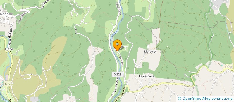 localisation de l'entreprise MONSIEUR FABRICE VIDAL  VINEZAC