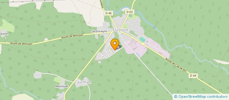 localisation de l'entreprise MONSIEUR FABRICE VIGNY  ESCOURCE