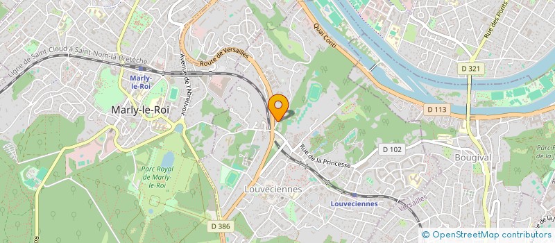 localisation de l'entreprise MONSIEUR FABRICE VIMONT  LOUVECIENNES