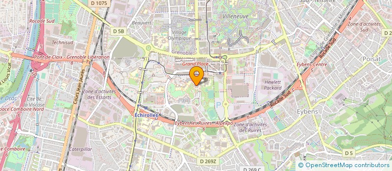 localisation de l'entreprise MONSIEUR FABRICE VINCENT à ECHIROLLES