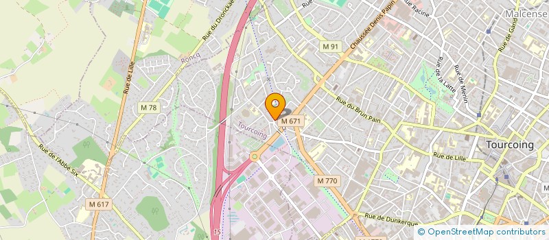 localisation de l'entreprise MONSIEUR FABRICE VOLCKAERT  TOURCOING