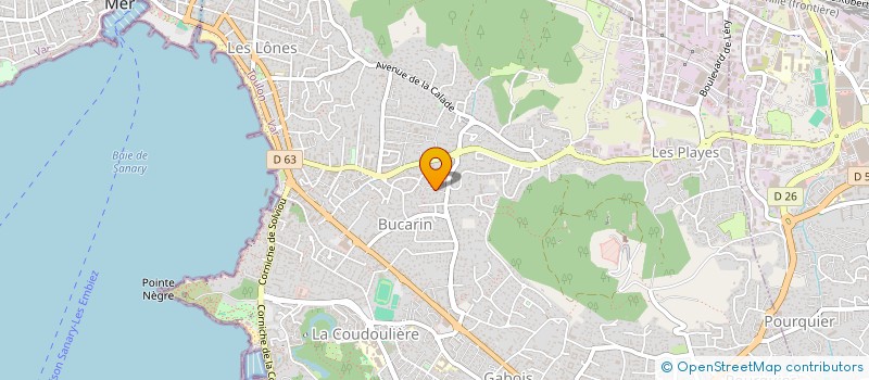 localisation de l'entreprise MONSIEUR FABRICE VOLODIMER à SIX-FOURS-LES-PLAGES