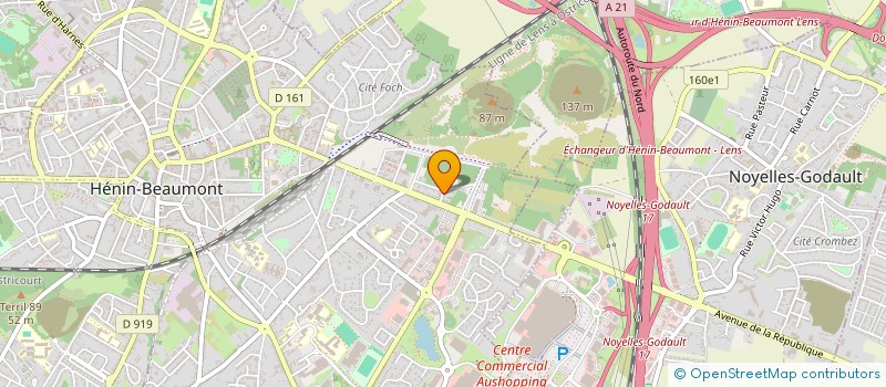 localisation de l'entreprise MONSIEUR FABRICE WALBECQ à HENIN-BEAUMONT