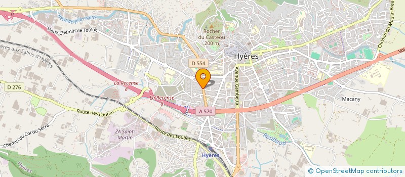 localisation de l'entreprise MONSIEUR FABRICE WALTER à HYERES