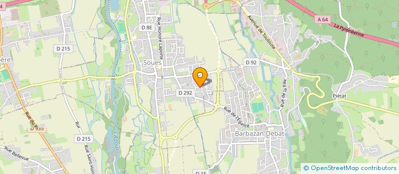 localisation de l'entreprise MONSIEUR FABRICE WAREMBOURG  SOUES