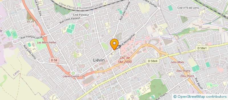 localisation de l'entreprise MONSIEUR FABRICE WATTELET  LIEVIN