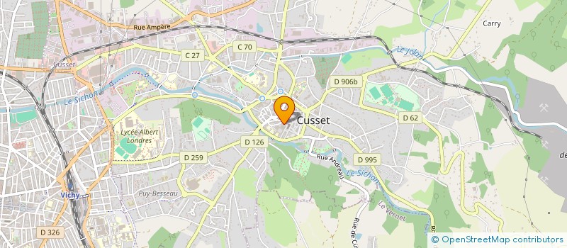 localisation de l'entreprise MONSIEUR FABRICE WEBER à CUSSET