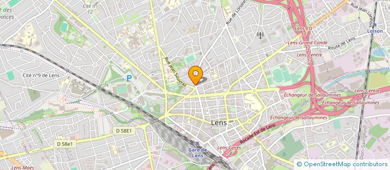 localisation de l'entreprise MONSIEUR FABRICE WIGNIOLLE  LENS