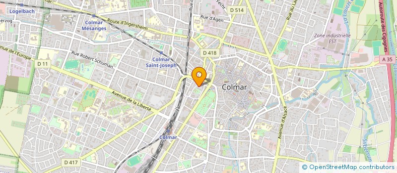 localisation de l'entreprise MONSIEUR FABRICE WINTZENRIETH  COLMAR