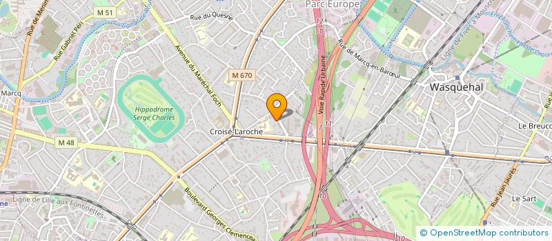 localisation de l'entreprise MONSIEUR FABRICE YMELE à MARCQ-EN-BARŒUL