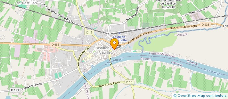 localisation de l'entreprise MONSIEUR FABRICE ZAIA  CASTILLON-LA-BATAILLE