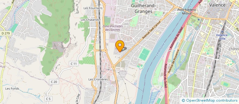 localisation de l'entreprise MONSIEUR FABRICE ZIEGLER à VALENCE