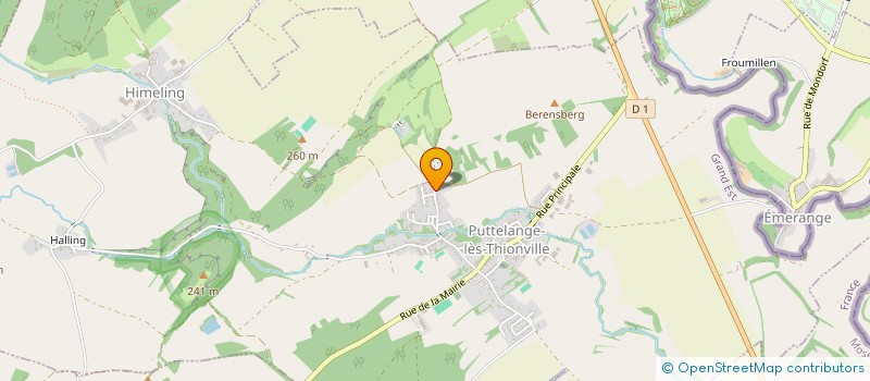 localisation de l'entreprise MONSIEUR FABRICE ZOMPARELLI  PUTTELANGE-LES-THIONVILLE
