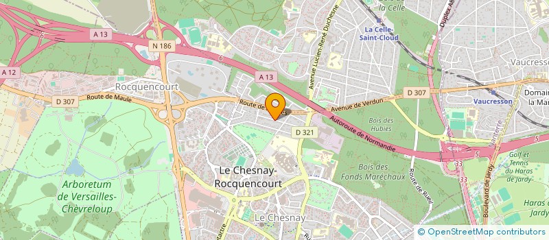 localisation de l'entreprise MONSIEUR FABRICE ZORZUT  LE CHESNAY-ROCQUENCOURT