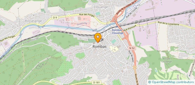 localisation de l'entreprise MONSIEUR FABRICE ZWIEBEL à ROMBAS