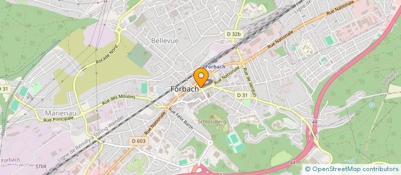 localisation de l'entreprise MONSIEUR FABRIZIO CORINTO  FORBACH