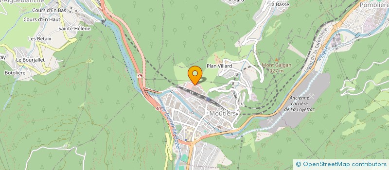 localisation de l'entreprise MONSIEUR FABRIZIO PILOTTI à MOUTIERS