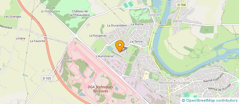 localisation de l'entreprise MONSIEUR FABRIZIO TANZILLI à MONTREUIL-JUIGNE