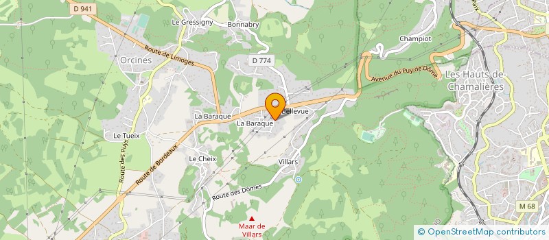 localisation de l'entreprise MONSIEUR FABRIZIO TESTOLIN  ORCINES