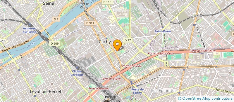 localisation de l'entreprise MONSIEUR FADEL RAHMI à CLICHY