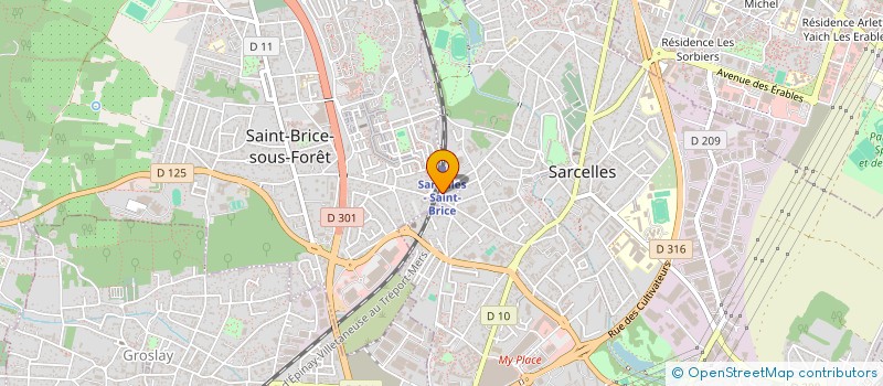 localisation de l'entreprise MONSIEUR FADELE SOUSSI à SAINT-BRICE-SOUS-FORET