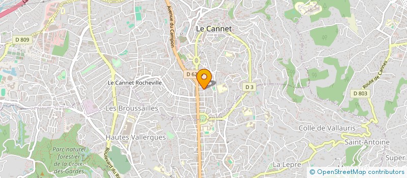 localisation de l'entreprise MONSIEUR FADHEL JAAFAR à LE CANNET