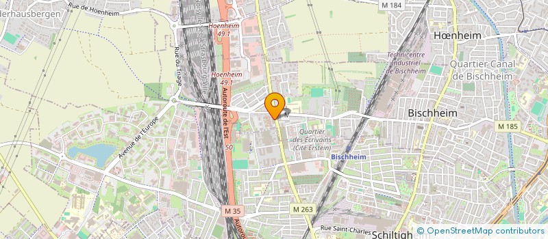 localisation de l'entreprise MONSIEUR FADI ABADA  BISCHHEIM