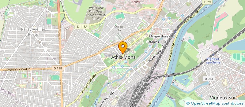 localisation de l'entreprise MONSIEUR FADI FELLAH à ATHIS-MONS