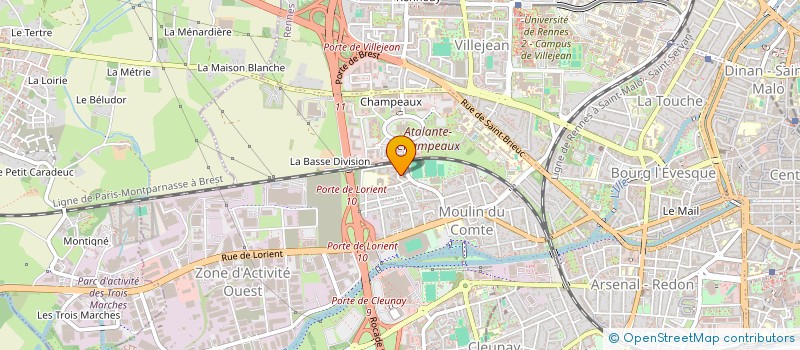 localisation de l'entreprise MONSIEUR FADIGUI DEMBELE  RENNES