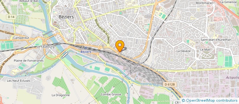 localisation de l'entreprise MONSIEUR FADIL BAHI  BEZIERS