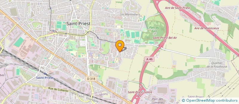 localisation de l'entreprise MONSIEUR FADIL HADJ ARAB  SAINT-PRIEST