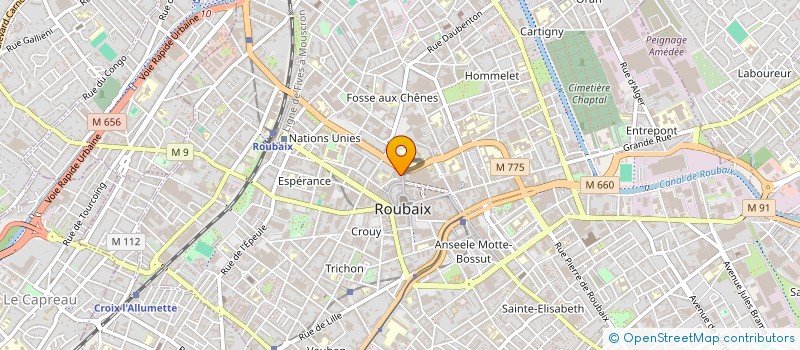 localisation de l'entreprise MONSIEUR FADJI TALBI à ROUBAIX