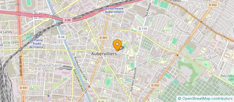 localisation de l'entreprise MONSIEUR FAHED CHALGOUMI  AUBERVILLIERS