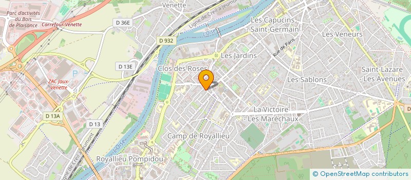 localisation de l'entreprise MONSIEUR FAHED LAAOUEJ  COMPIEGNE