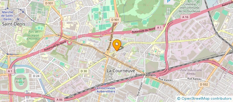 localisation de l'entreprise MONSIEUR FAHEEM HAMZA à LA COURNEUVE