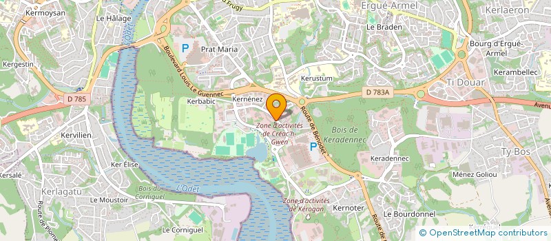 localisation de l'entreprise MONSIEUR FAHEEM SHIR ZAD  QUIMPER