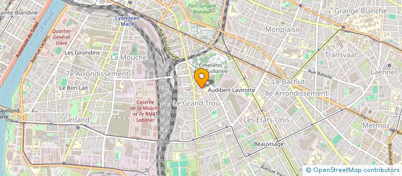 localisation de l'entreprise MONSIEUR FAHEM BERRICHI  LYON 8EME