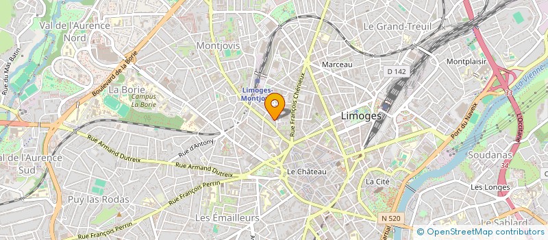 localisation de l'entreprise MONSIEUR FAHIM DAOUD  LIMOGES