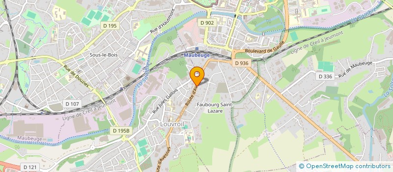 localisation de l'entreprise MONSIEUR FAHISSAL ZINE EDDINE ELIDRISSI  MAUBEUGE