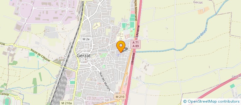 localisation de l'entreprise MONSIEUR FAHRETTIN COLAK  GERZAT